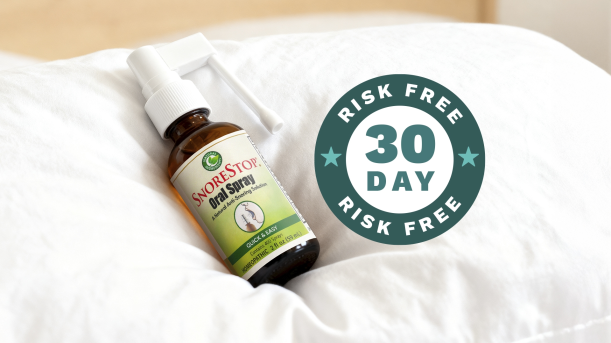 SnoreStop - 30 day money back guarantee